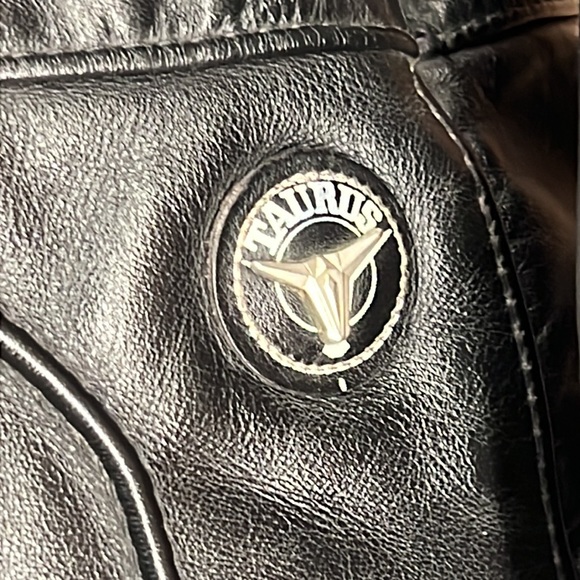 TAURUS Black Canadian Genuine Leather Quilted Liner Zippers Moto Coat - Picture 11 of 16